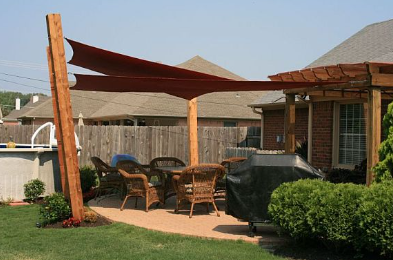 Pool shade canopy structures in Kenya